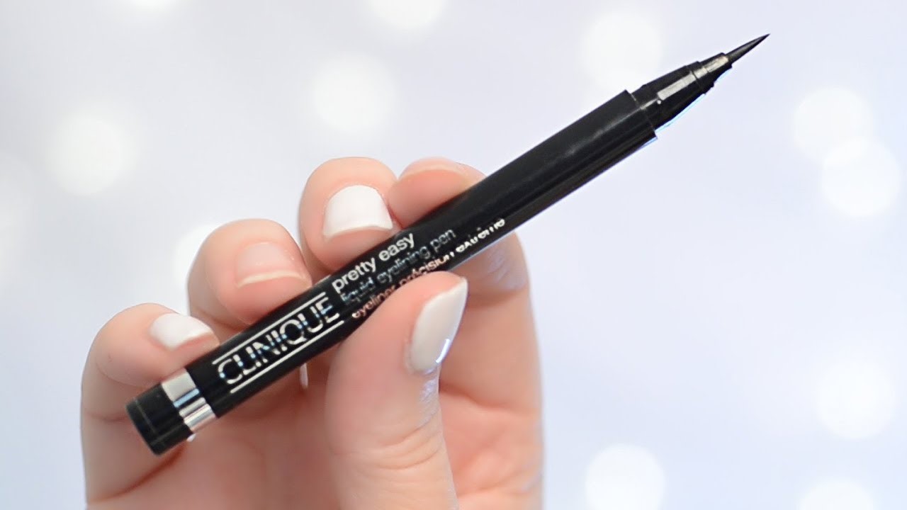 Фломастер для глаз. Clinique pretty easy Liquid Eyelining Pen. Подводка маркер Clinique. Подводка Clinique pretty. Подводка фломастер Clinique.